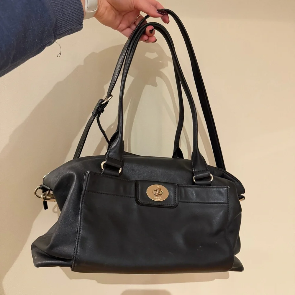 Kate Spade Black Leather Hampton Road Janie Purse